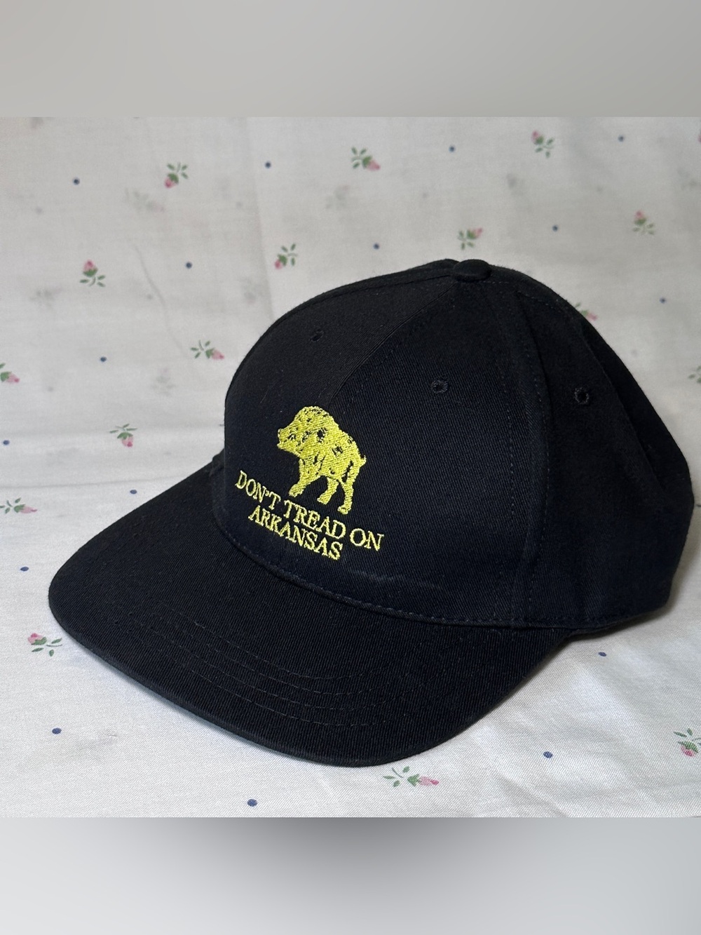 Vintage Arkansas Razorbacks Boar Hat Dont Tread On Me Strapback Cap